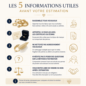 Conseil estimation bijoux or